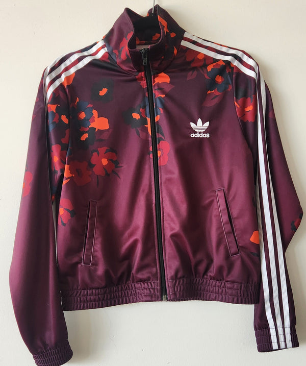 Adidas Jacket. with Floral Print. Size Medium.