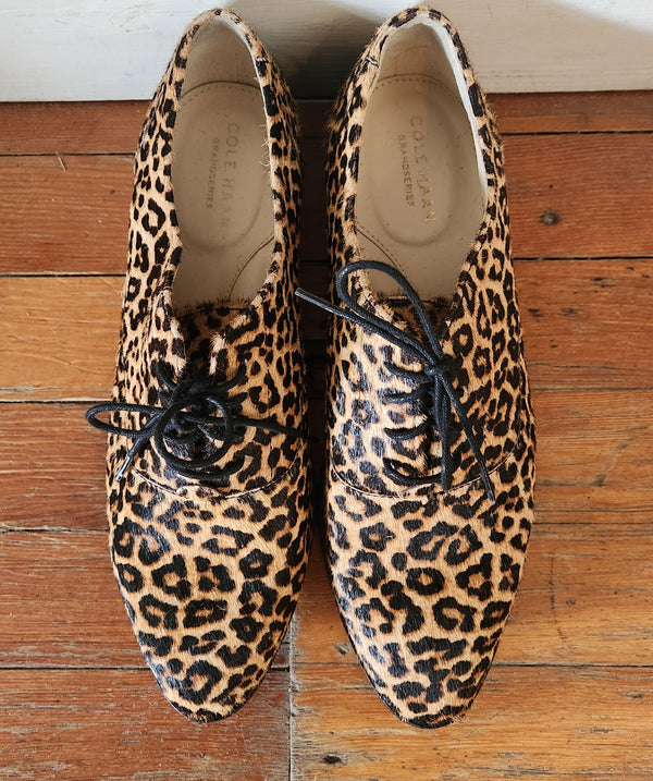 Cole Haan Calf Hair Oxfords. Size 7.5B