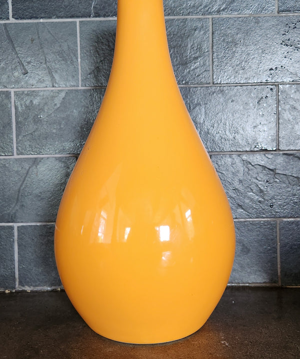 Yellow Mid-Century Style Ceramic Vase