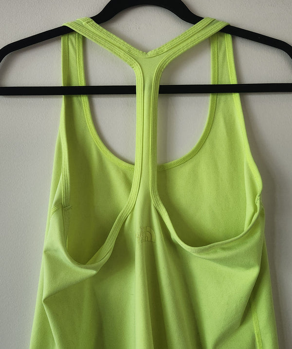 Neon Yellow The North Face Tank Top. Size Large.