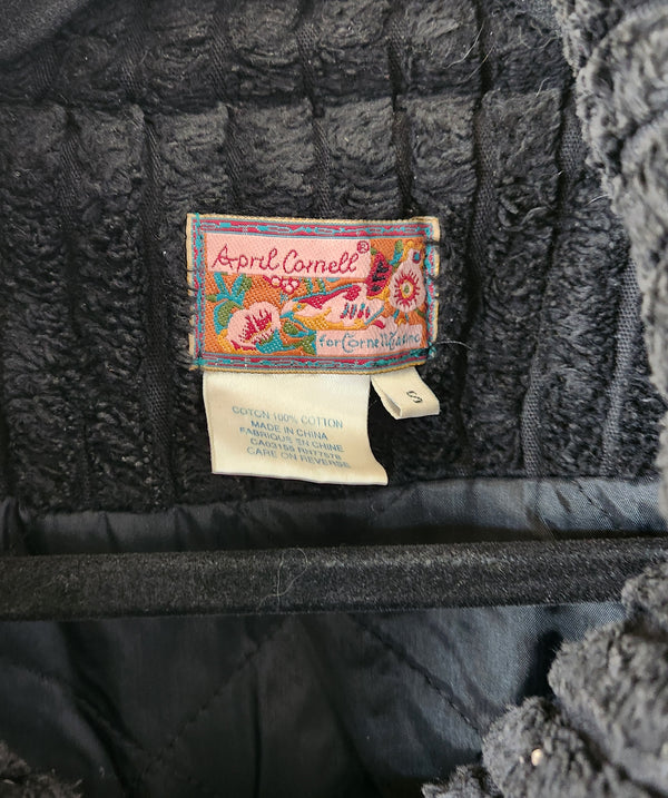 Oversized Ribbed Sweater with Buttons. Size small but made extra large.