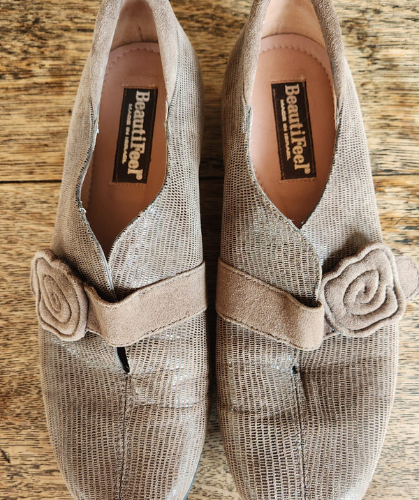 Brown Beautifeel Shoes with Velcro Strap. Size 38.