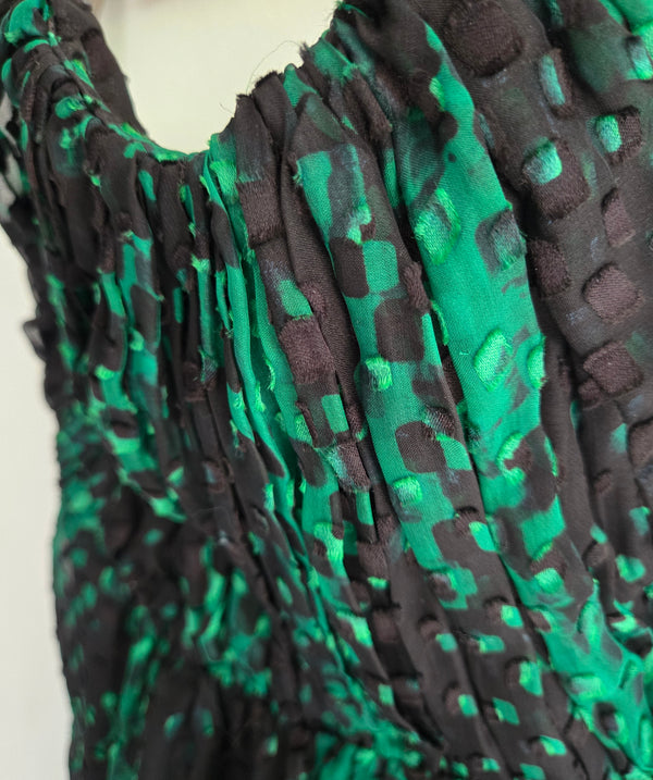 Strapless Alex & Pixie Mini Dress with Sheer Pleated Overlay. Size Small.