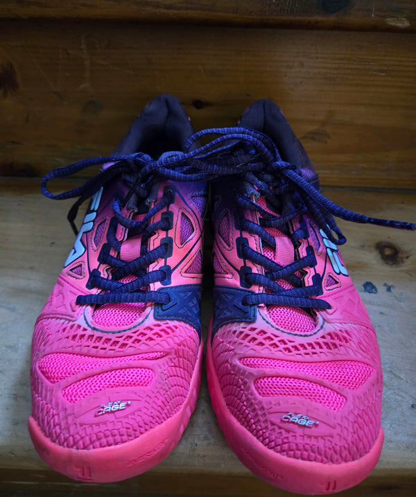 Pink and Purple FILA Sneakers. Size 7.5.